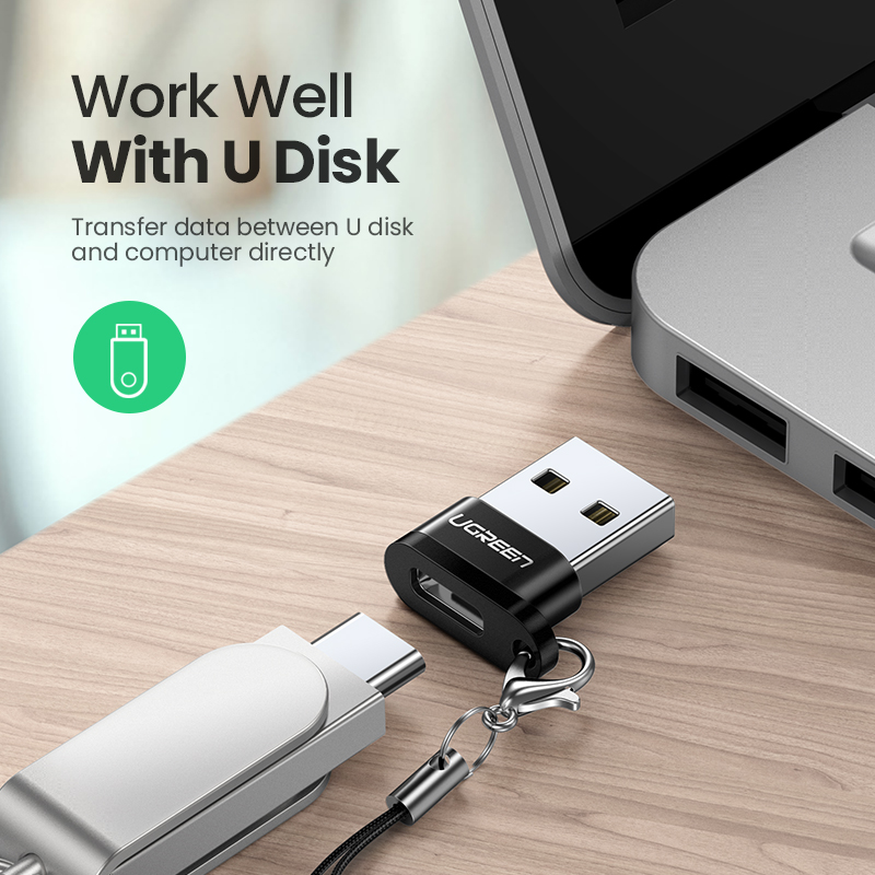 UGREEN USB Type C adapter Type C To USB 2.0 Headphone Adapter USB Type C Converters For Samsung S23 S22 Xiaomi 11t 12t Macbook USB C Adapter