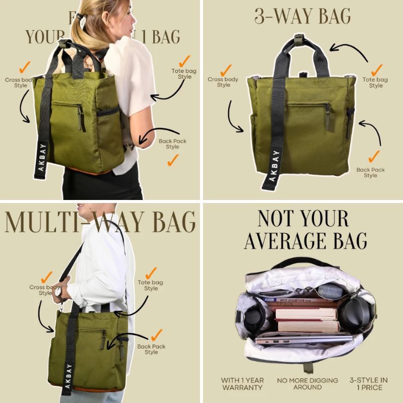 3 way backpack outlet handbag