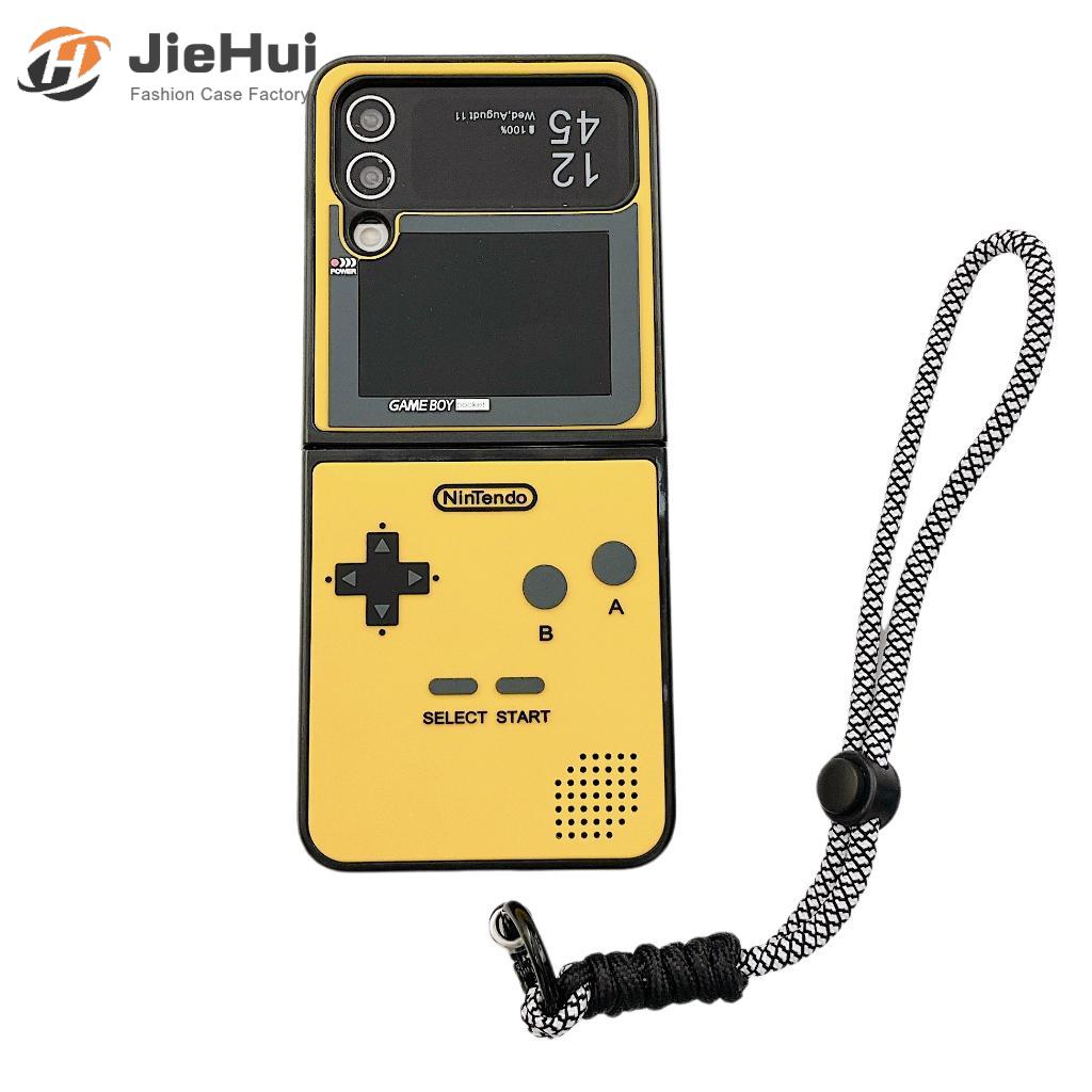 For Samsung Z Flip5/Z Flip4/Z Flip3 stereo silicone mobile phone case