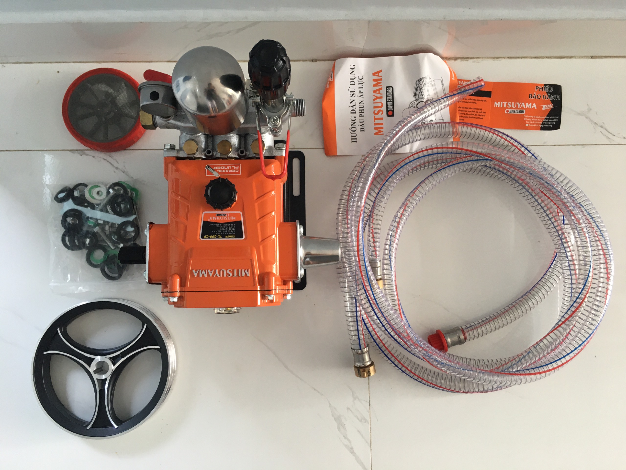 Đầu Phun Xịt Áp Lực 1HP Mitsuyama Piston Sứ