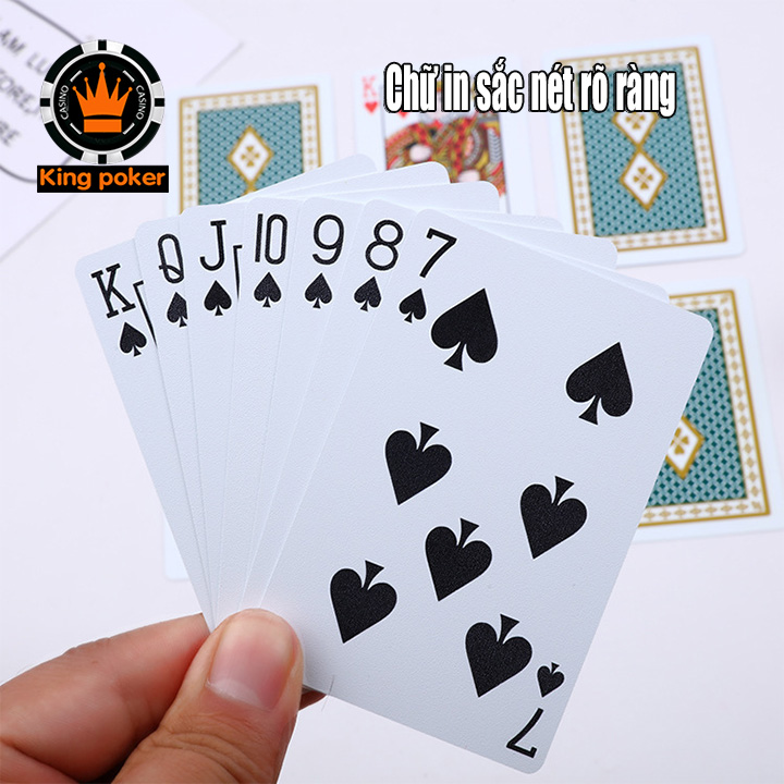 Bài poker Taiwan 100% plastic cao cấp nhập khẩu chuẩn Casino