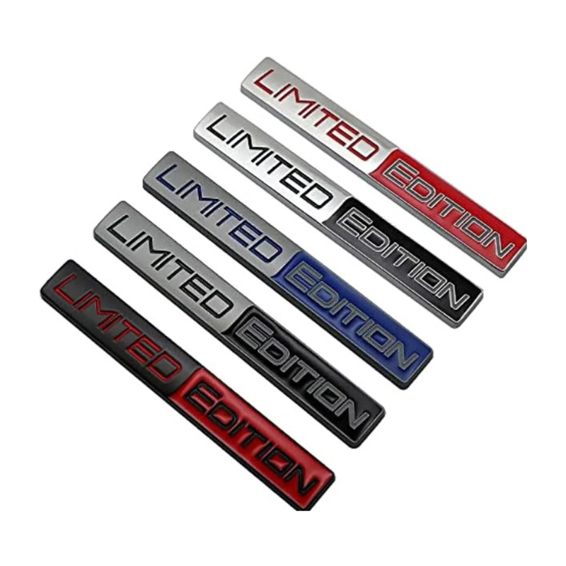 Car Styling 3D Metal Limited Edition Logo Car Front Grill Emblem Side Fender Rear Trunk Badge Sticker For Universal Cars Decor YULING. 