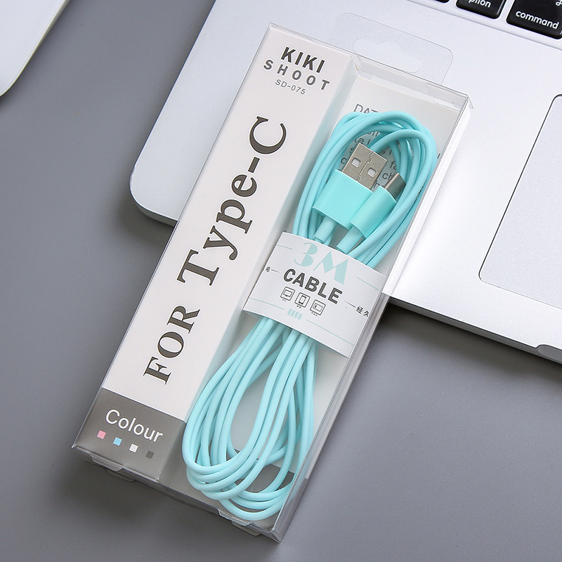 Cáp sạc nhanh USB 3M dài tương thích cho iPhone Micro USB loại C Dây sạc cáp cáp sạc, truyền dữ liệu