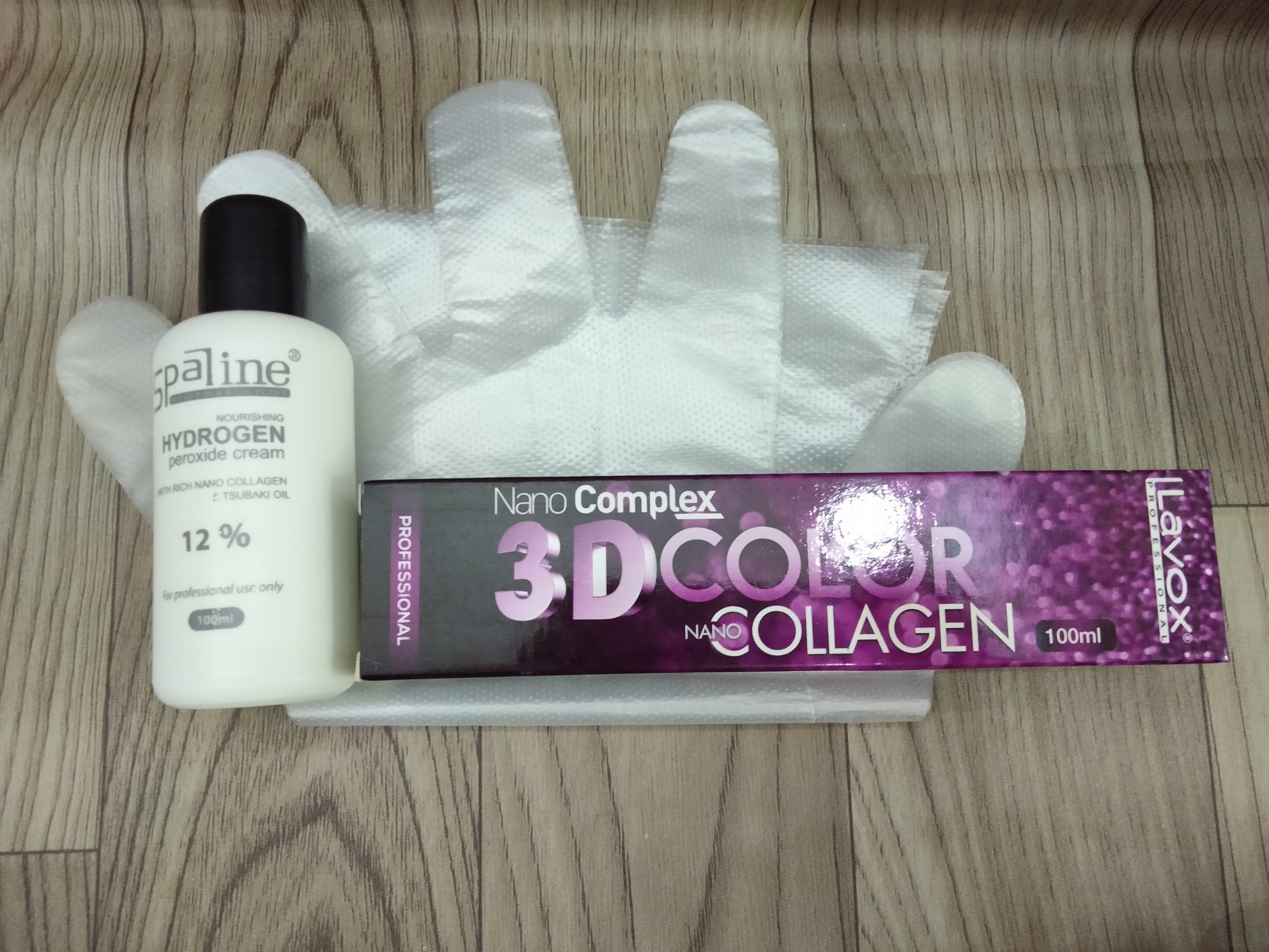 Combo Nhuộm Lavox có 100ml Oxy & bao tay