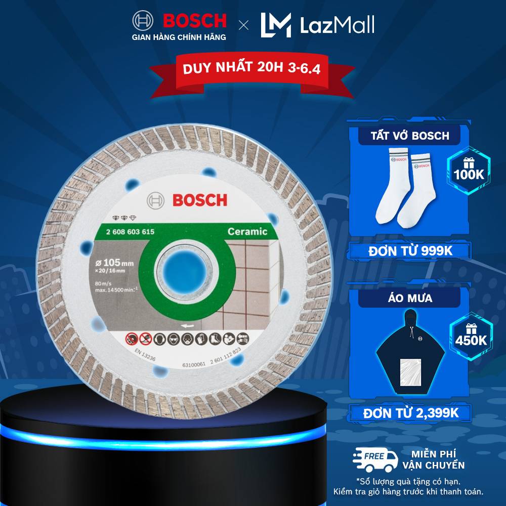 Đá cắt kim cương Bosch Turbo