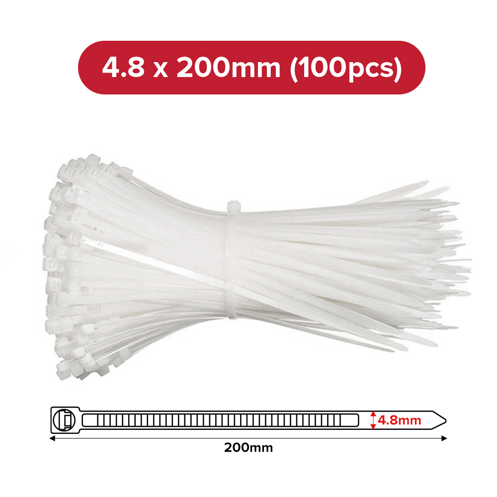 (JIJI.SG x ONES) NYLON Cable Tie 100pc per pack / Cable Organizer