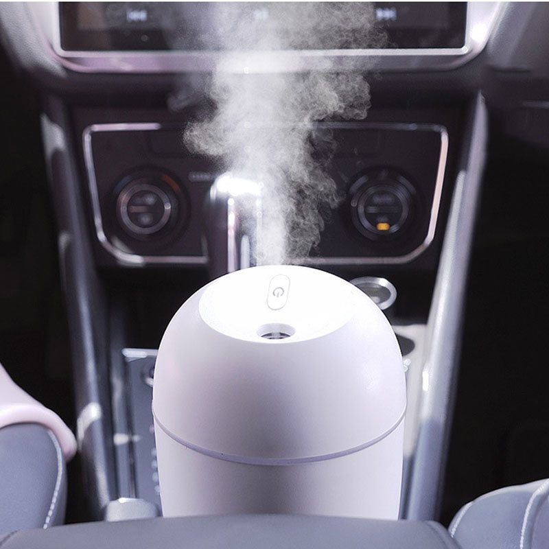 Máy Làm Ẩm Không Khí Siêu Âm Mini Cho Xe Hơi Máy Lọc 220Ml Kèm Đèn LED Đèn Ngủ Máy Khuếch Tán Tinh Dầu