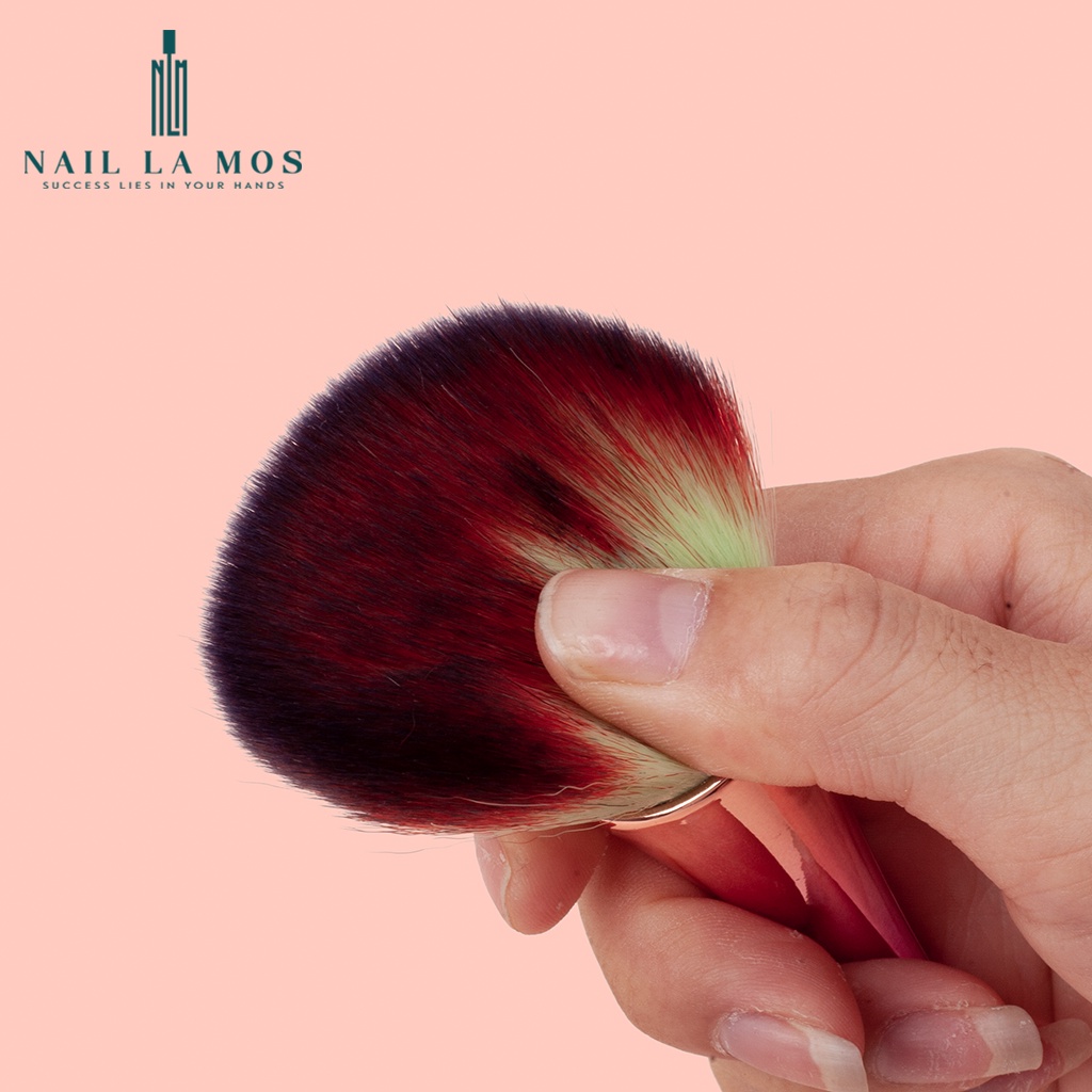 Chổi phủi bụi nail cán dài, cọ phủi bụi móng