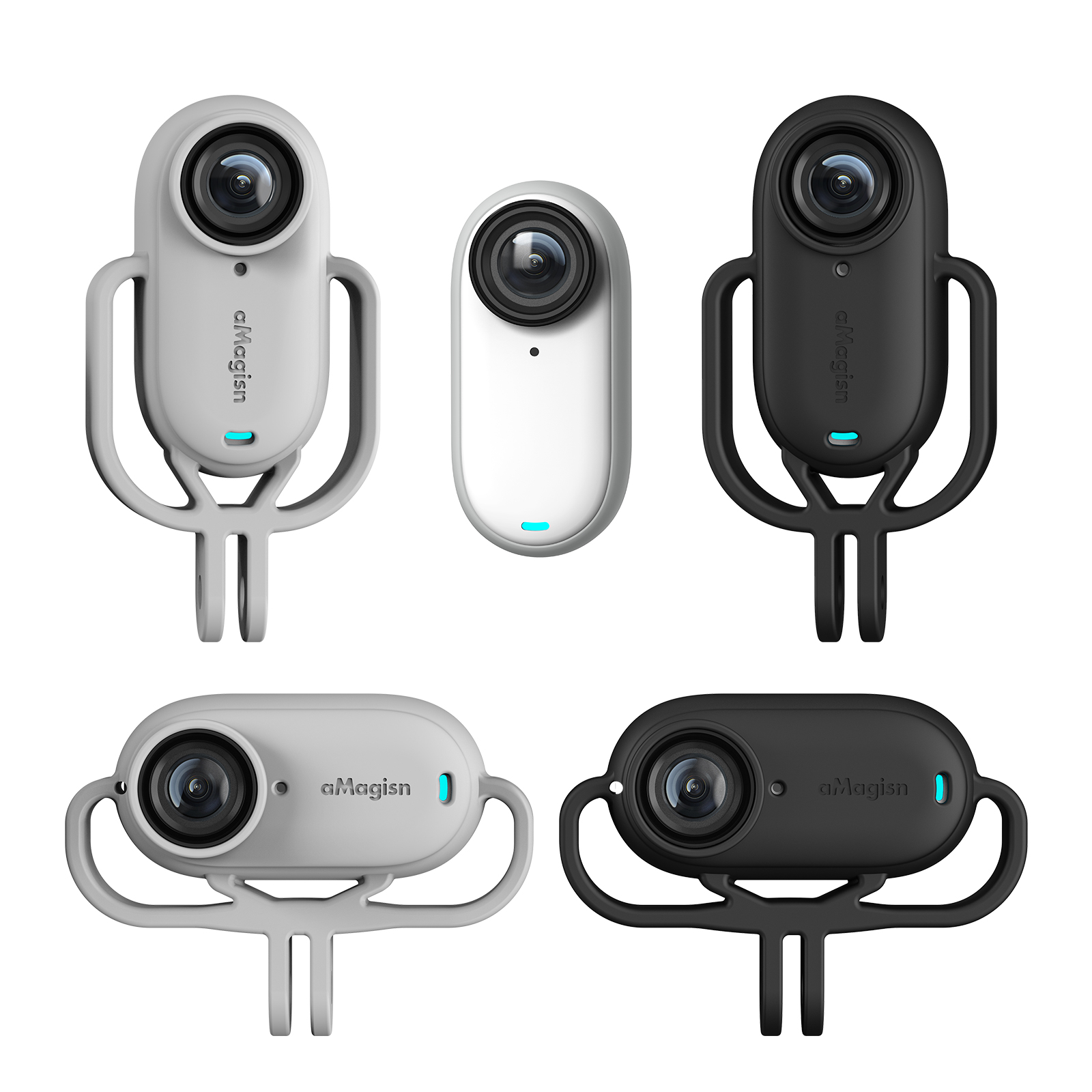 Shock Absorbing Silicone Mount For Insta360 Go3 Camera For Insta360 Go 3 Silicone Case Protective Accessories