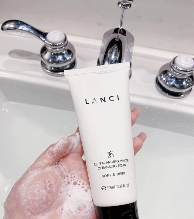 Sữa rửa mặt trắng da Lanci Whitening 100ml