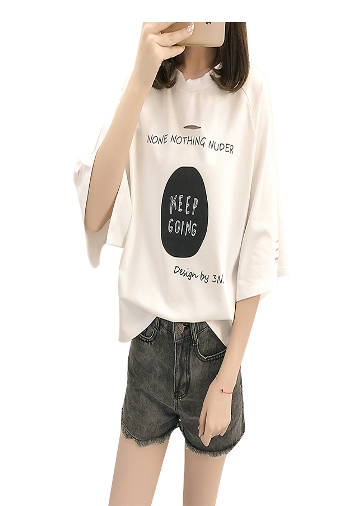 Áo thun nữ keep going