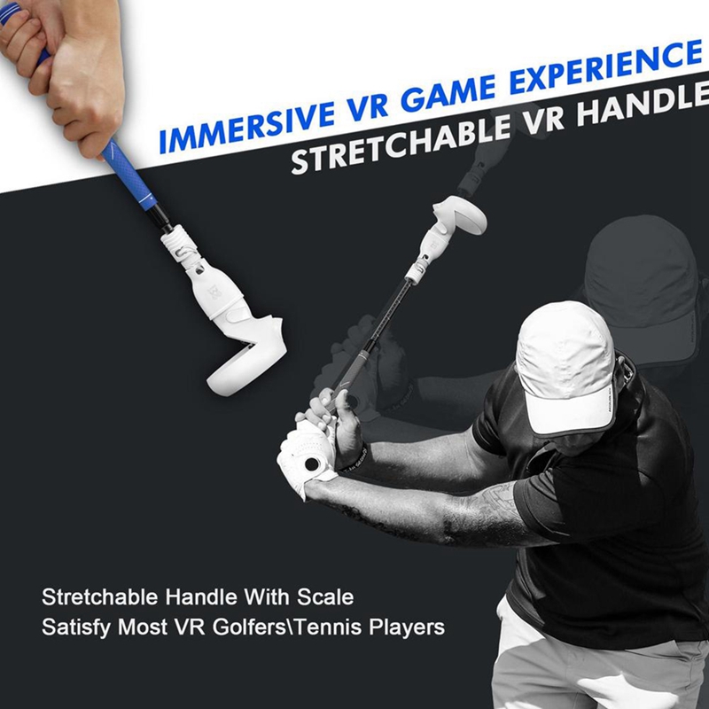 VR Golf Club Adapter VR Game Controller Attachment Grips Stick Handle for Oculus Quest 2 Replacement Spare Parts Accessories