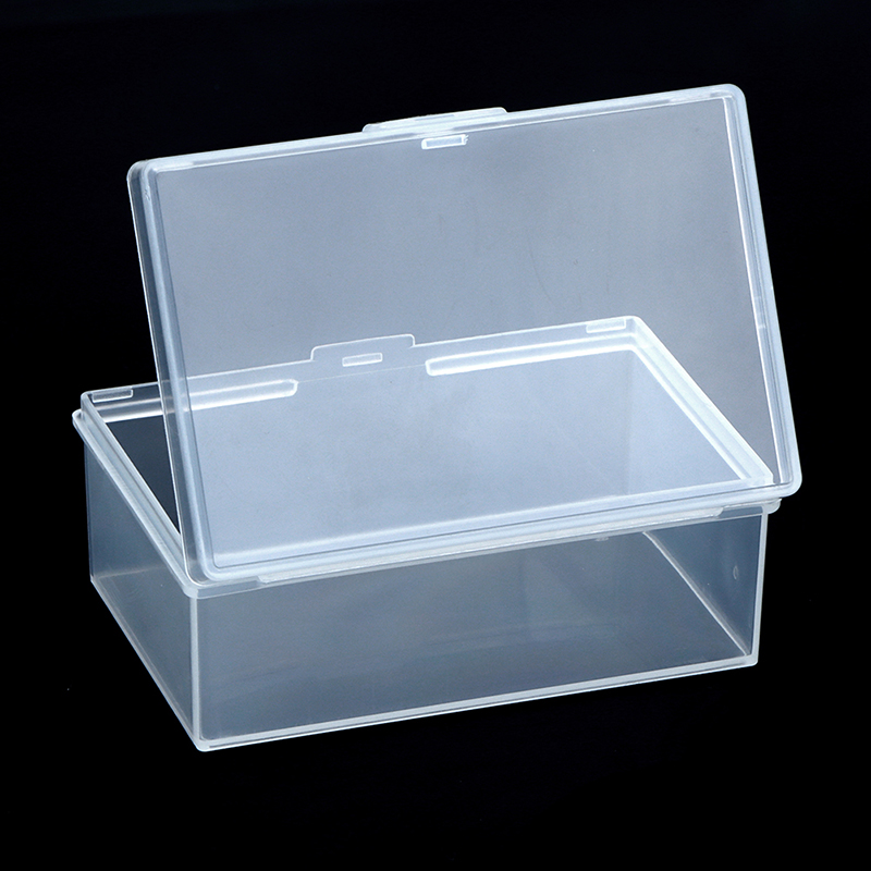 Plastic Box Rectangular Plastic Transparent With Lid Storage Box Collection. 