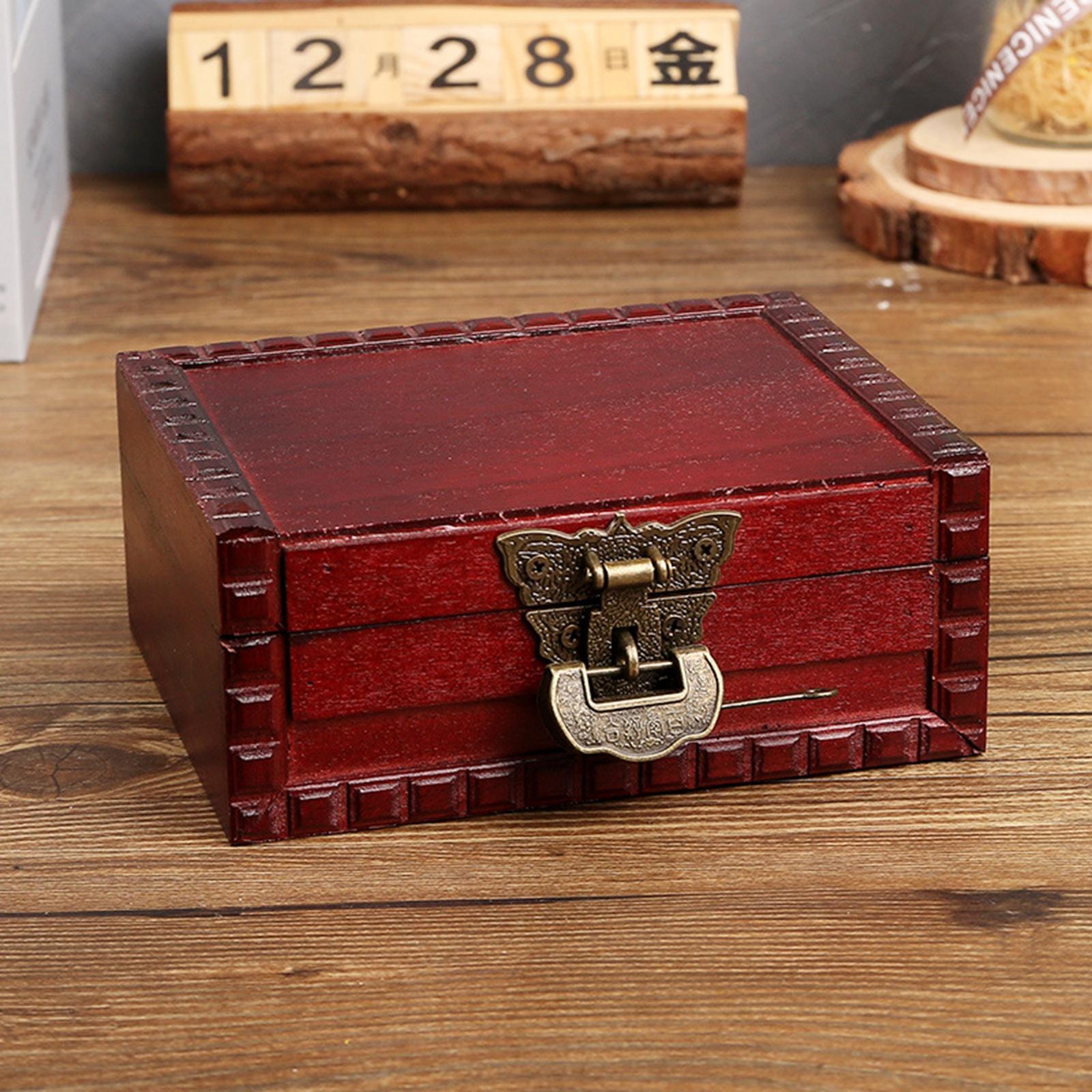 BNTREND Antique Treasure Box Jewelry Storage Case Trinket Jewelry Box Dressing Table