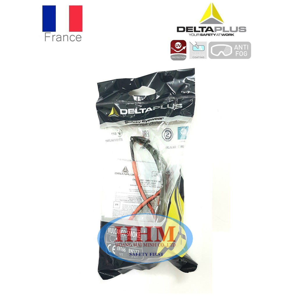 Kính bảo hộ Delta Plus Vulcano2 màu đen