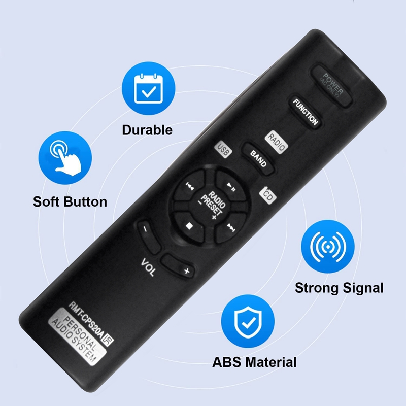 RMT-CPS20A RMTCPS20A Replace Remote Control for Sony Personal Audio System ZS-PS20CP ZSPS20CP