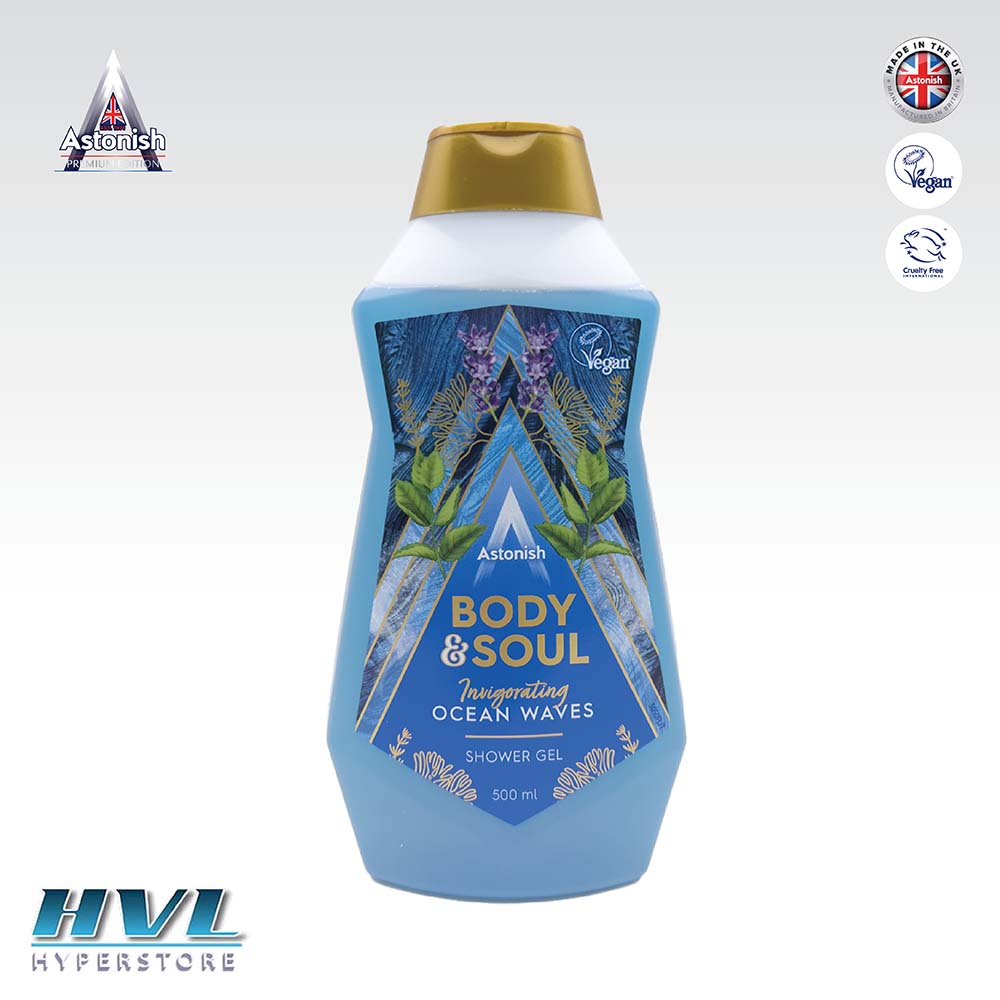 Gel Douche Hydratant Astonish Body & Soul Blissful Botanical Harmony - 500 Ml, Parfum Doux, Végan, Sans Cruauté