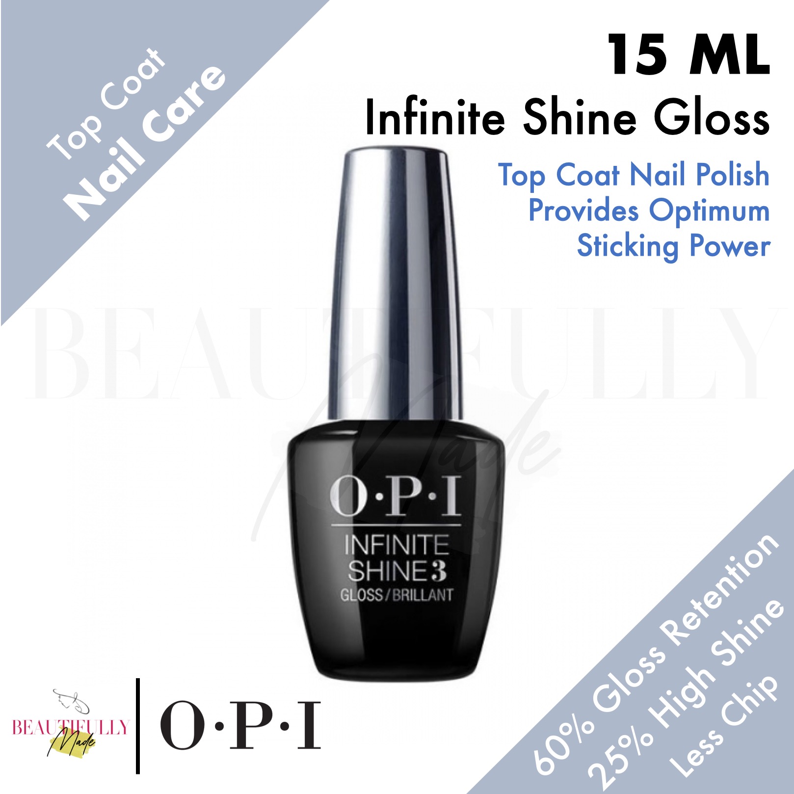 OPI Infinite Shine ProStay Gloss Top Coat 15ml - Less Chipping To Achieving  Long-Lasting Nails 60% Higher Gloss Retention and 25% Higher Shine | Lazada  Singapore