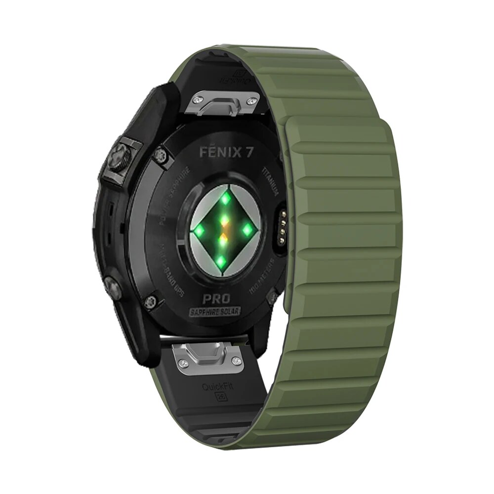 Bracelet Silicone 26mm Pour Garmin Fenix 7X/6X/5X - Remplacement Souple Et Confortable
