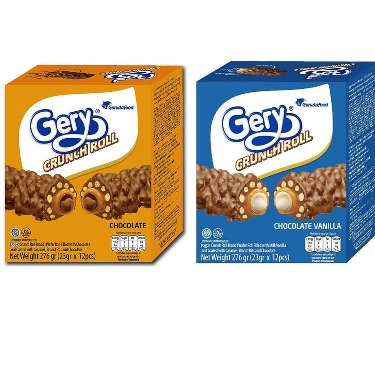 [GDN] Bánh Cuộn Gery Ngũ Cốc Phủ Socola 276G