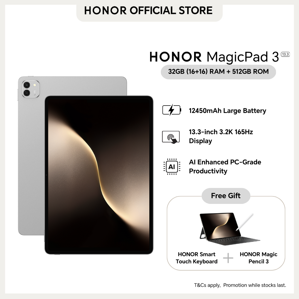 HONOR Magic Pad 3 (WiFI) Tablet - 32(16+16)GB+512GB -13.3