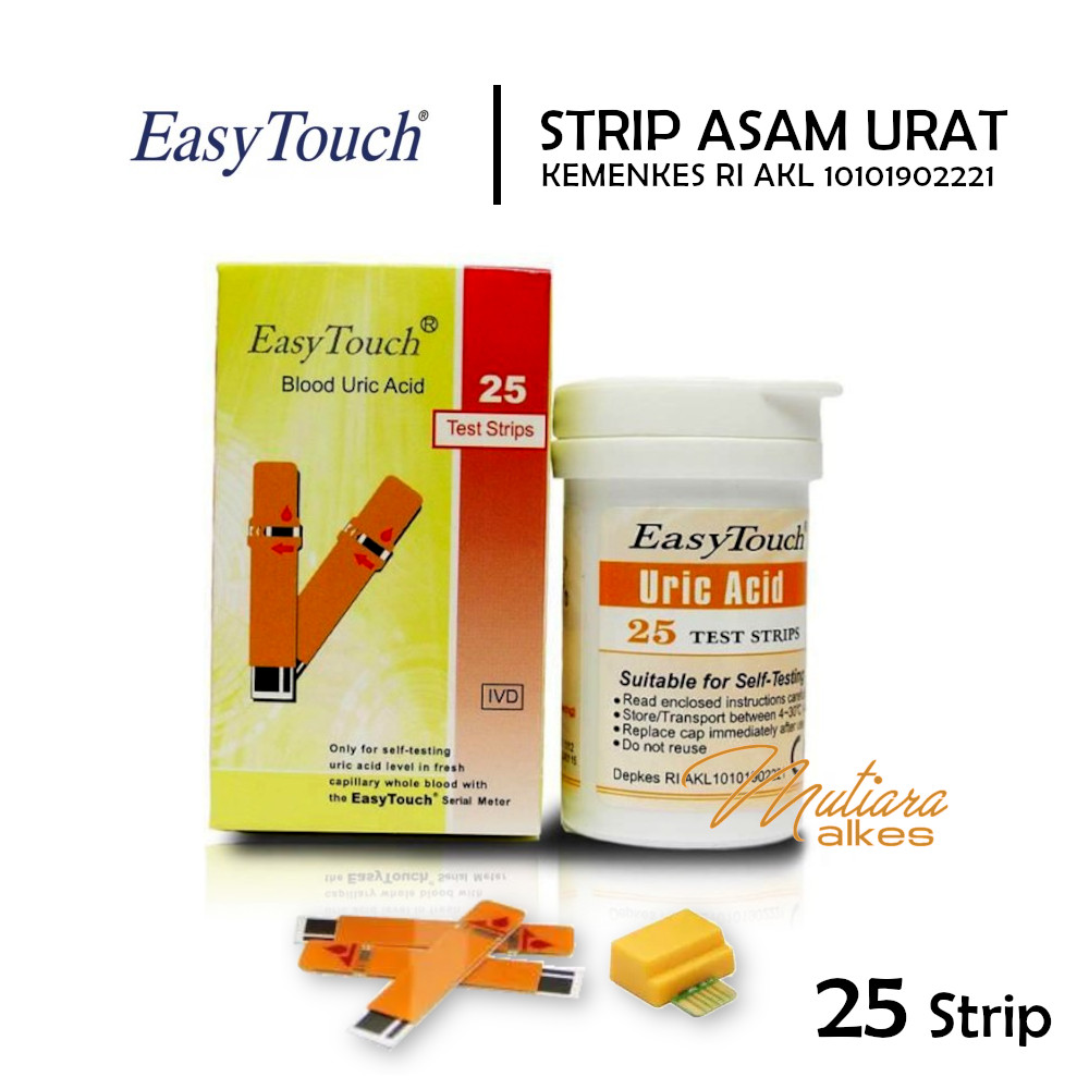 Easy Touch Strip Uric Acid Stik Cek Asam Urat Lazada Indonesia