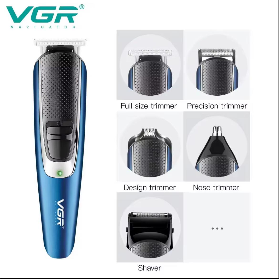 VGR%20Multi-function%20Shaver%20Clipper%20Set%205-in-1%20Electric%20Clipper%20Rechargeable%20Clipper%20All-in-One%20Grooming%20Kit%20(Model:V-172)%20-%20Image%203