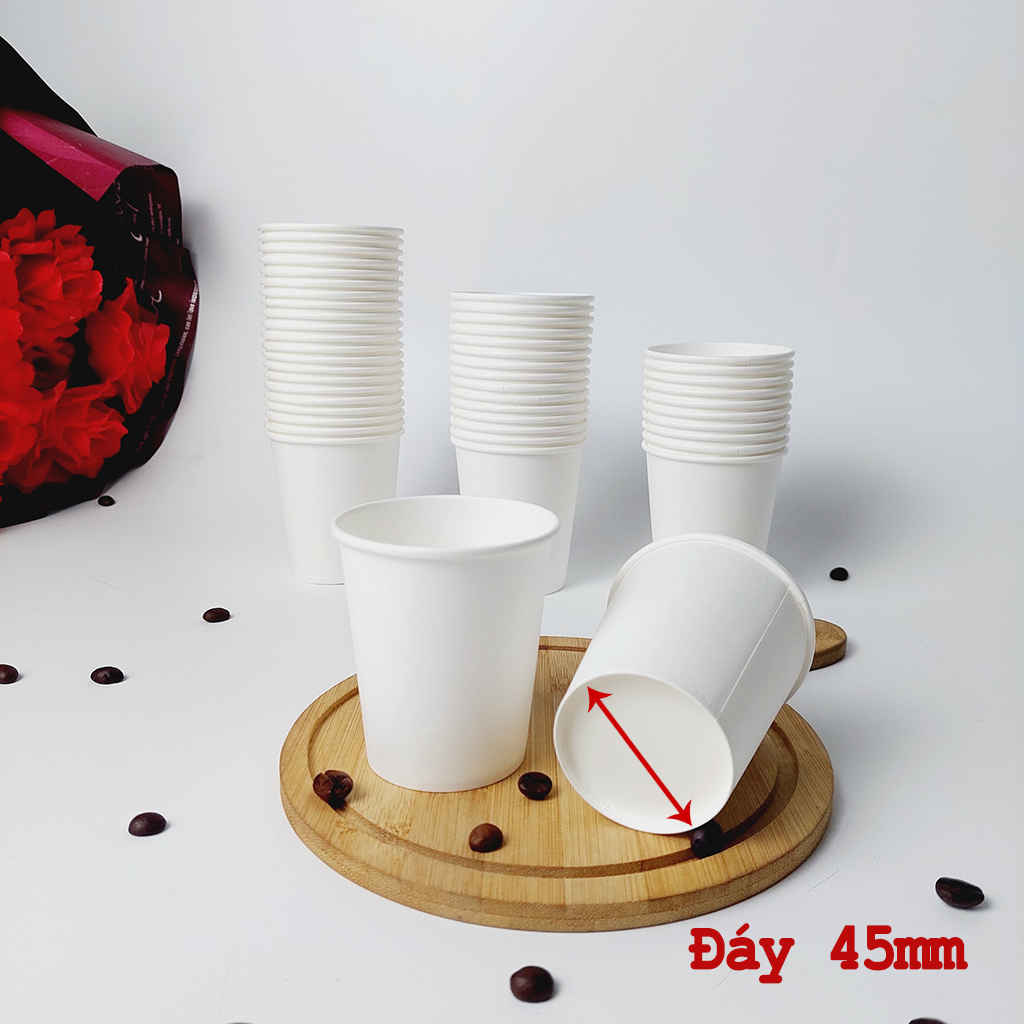 50 cốc giấy 150ml - 5oz ly giấy NHẬP KHẨU HÀN QUỐC cao cấp