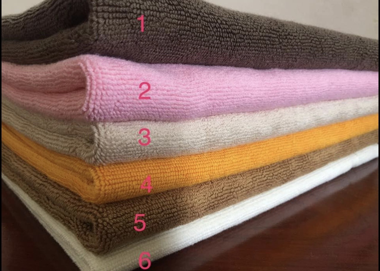 Thảm lau chùi chân cotton, dày thấm hút tốt, nhiều màu, hàng xuất nhật 40x65cm