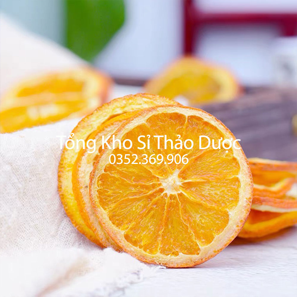 Cam vàng sấy khô 1kg (Cam vàng thái lát, trà cam quế thơm miệng)