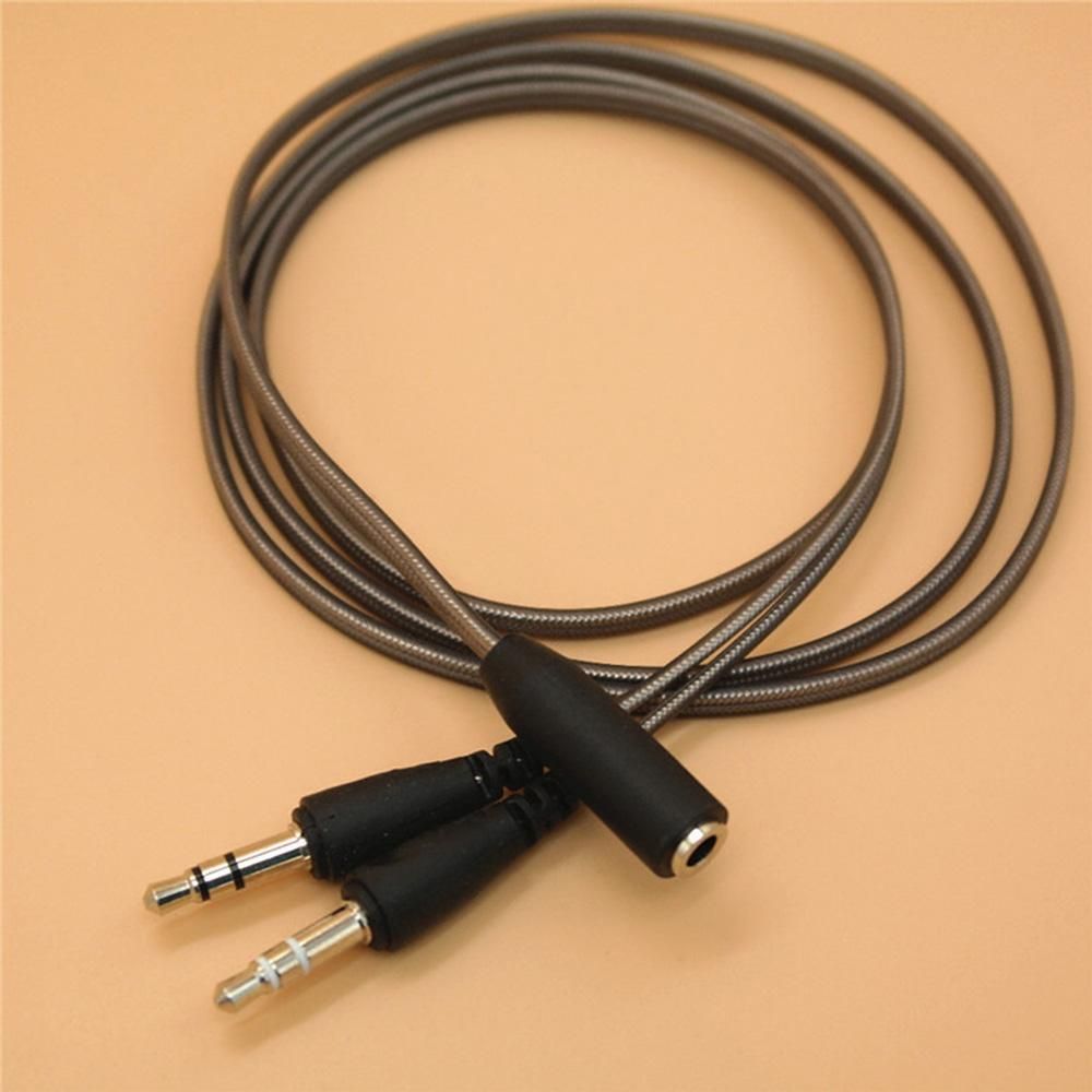 ANTONE Bộ chia Y-Splitter 3.5MM Nữ đến 2 Nam Cáp kỹ thuật số Tai nghe Tai nghe Cáp âm thanh Giắc cắm 3,5 mm