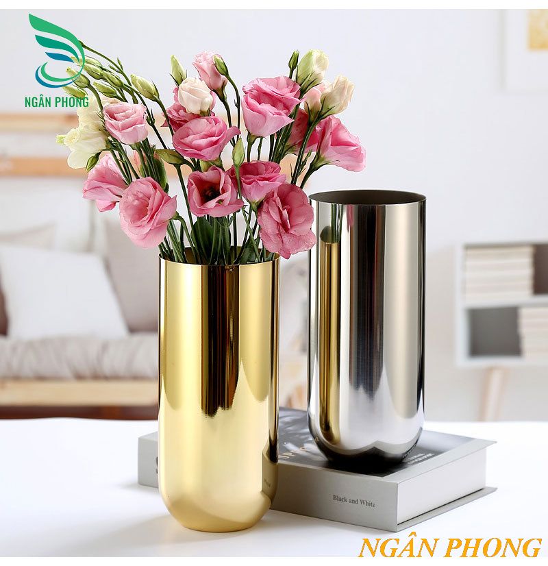 BÌNH HOA TRANG TRÍ INOX 304