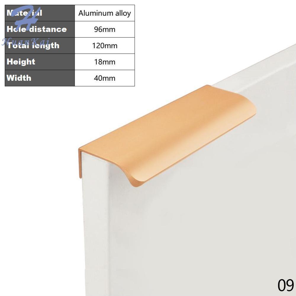 1 Cái Tay Nắm Tủ Kín Màu Vàng Ánh Kim Màu Đen Tay Nắm Tủ Bếp Bằng Hợp Kim Nhôm Núm Ngăn Kéo Đồ Nội Thất Xử Lý, Phòng Ngủ Phần Cứng