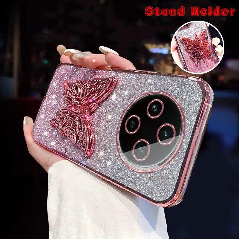New%20style%20For%20Xiaomi%20Redmi%2014C%20/%20Xiaomi%20POCO%20C75%20Back%20Cover%20Luxury%20Slim%20Gradient%20Glitter%20Phone%20Case%20with%20Stylish%20Cute%20Butterfly%20Stand%20for%20Girls%20Clear%20Soft%20Silicone%20Protective%20Pouch%20-%20Image%202