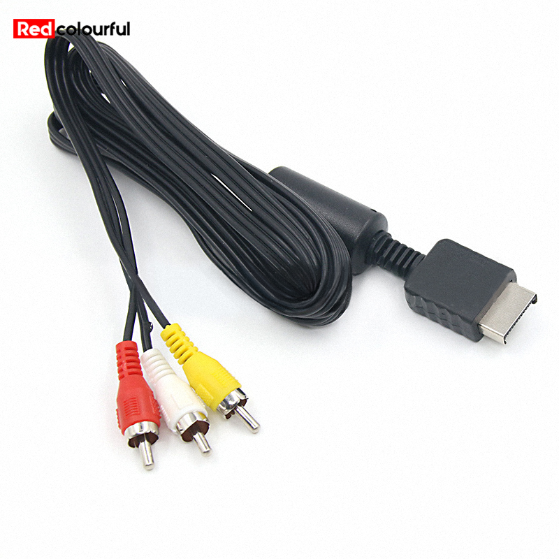 Redcolourful 1.8m 3rca Tv Adapter Av Cable Audio Video Cable For Ps2 Ps3 Multimedia Audio Cable