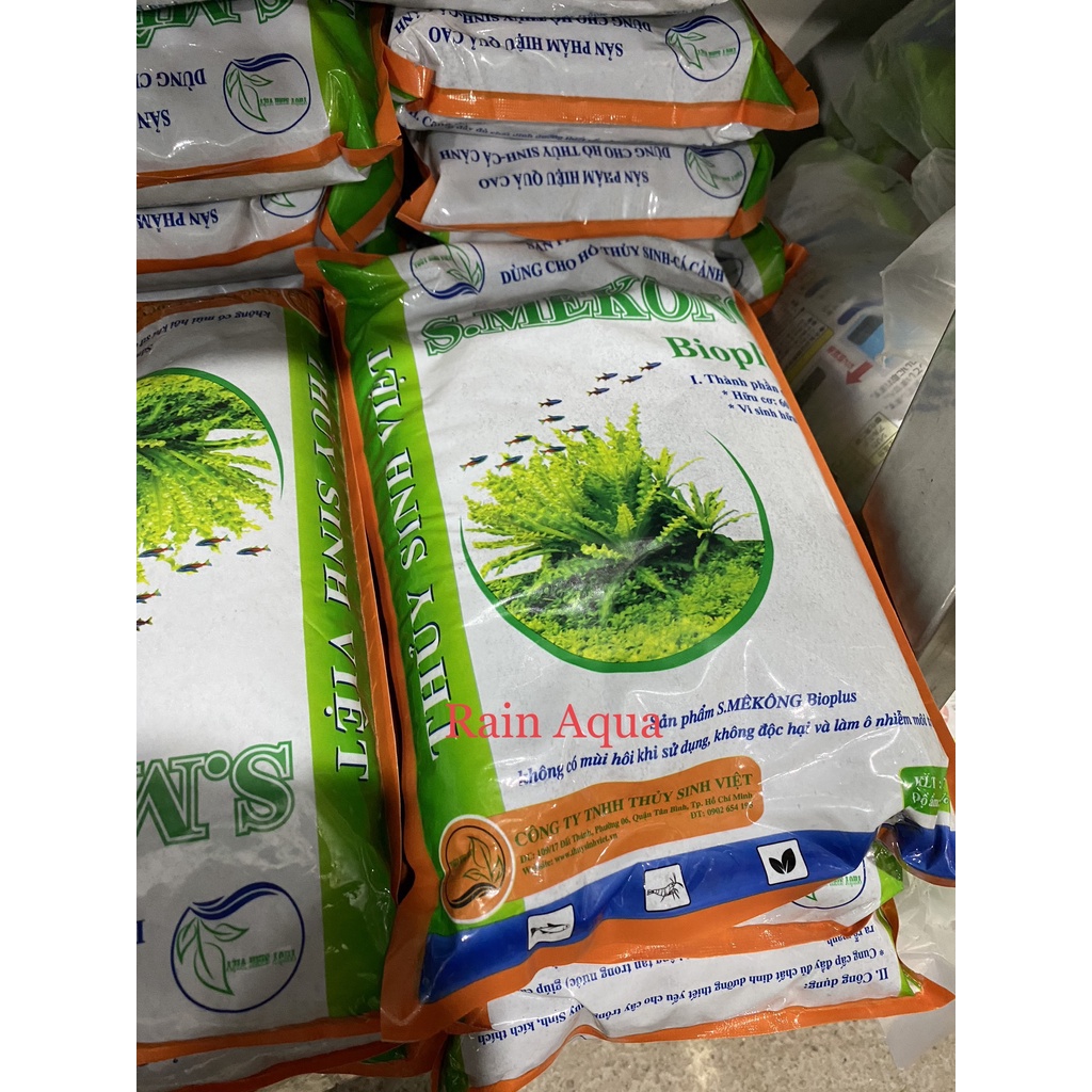 Phân nền thủy sinh S.MeKong Bio Plus - smekong bao 2kg . Rain Aqua
