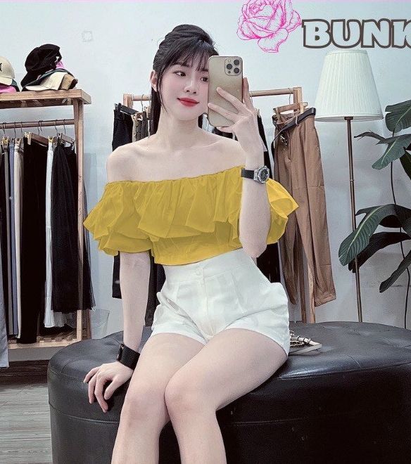 Áo kiểu nữ voan mềm 2 lớp siêu hot.