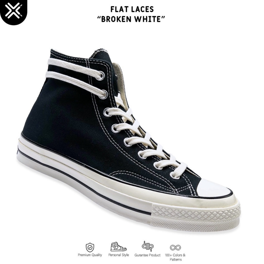 TALI SEPATU CONVERSE 70S STYLE (FLAT LACES) PREMIUM