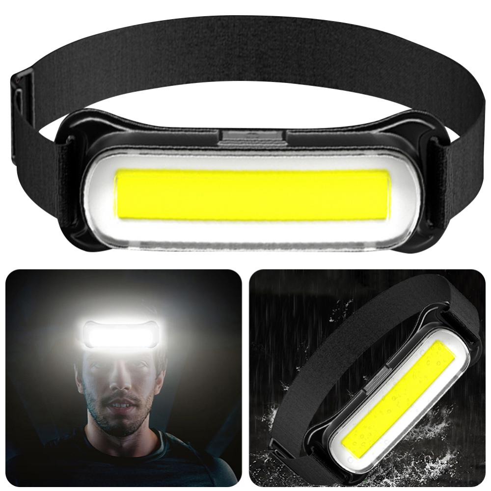 Homempire Rechargeable LED Headlamp 3 Modes Headlight Waterproof Head Light Adjustable Headband for Outdoor Camping Fishing Hiking