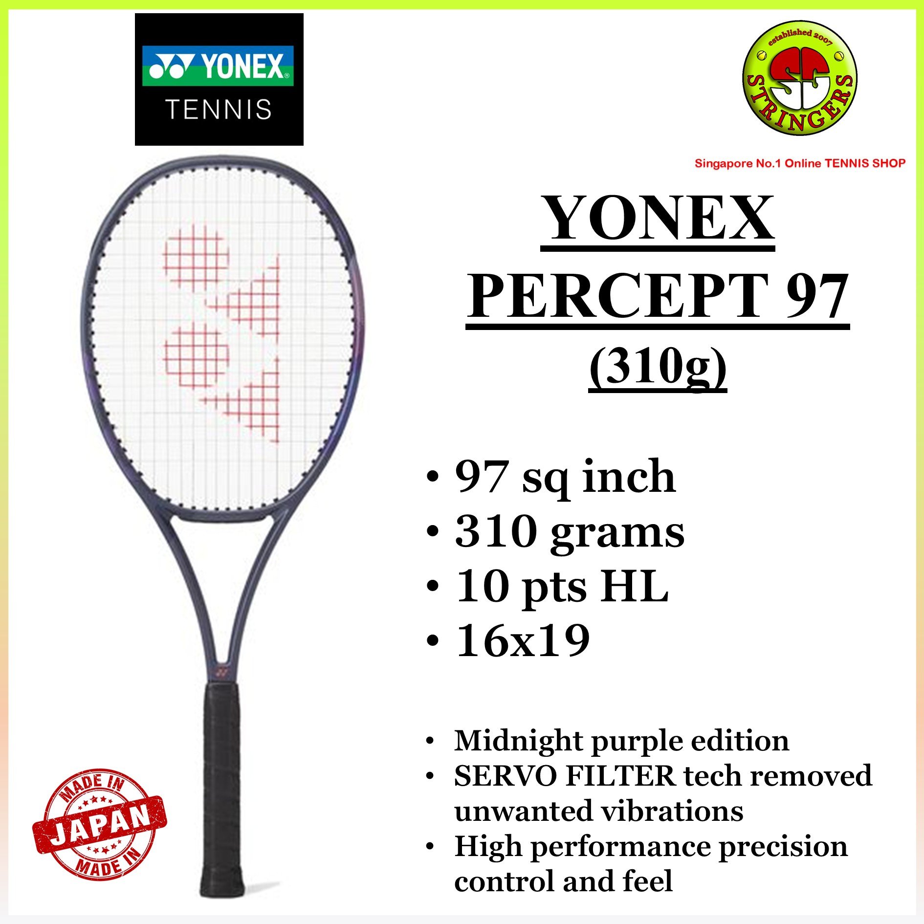 Yonex Percept 97 Tennis Racket | Lazada Singapore