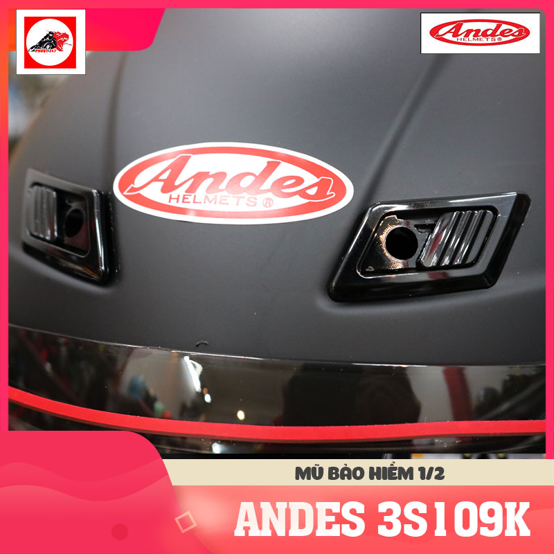 Nón bảo hiểm 1/2 - Andes 3S109KM