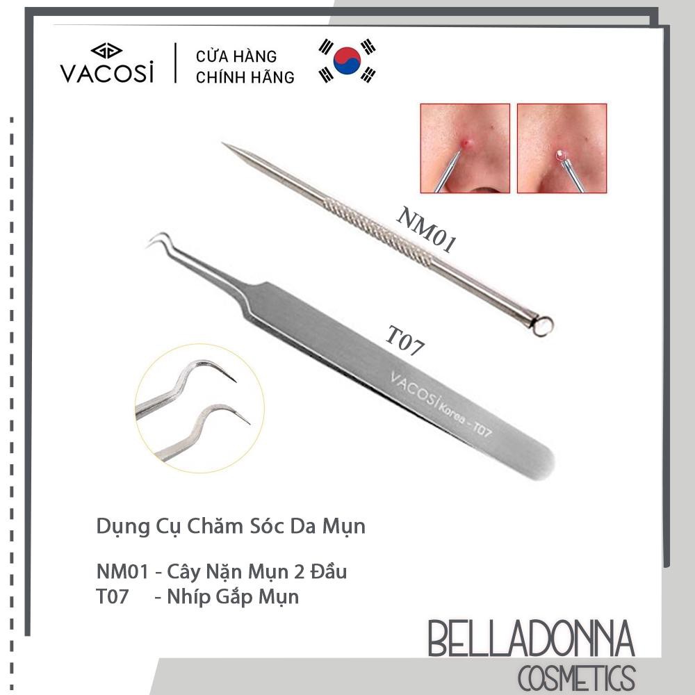 Dụng Cụ Nặn Mụn Vacosi Hàn Quốc (Cây Nặn Mụn, Nhíp Gắp Mụn)