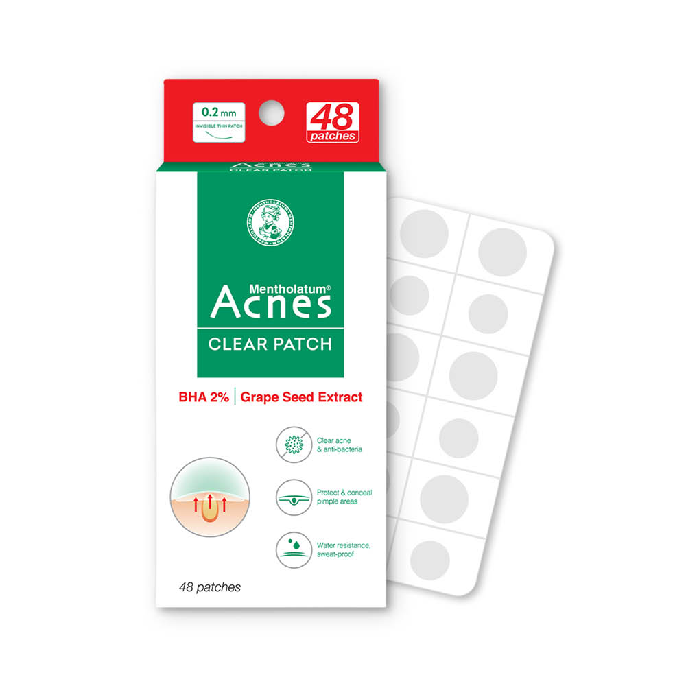 Acnes Clear Patch Helps Reduce Acne and Inflammation (48 Pieces)