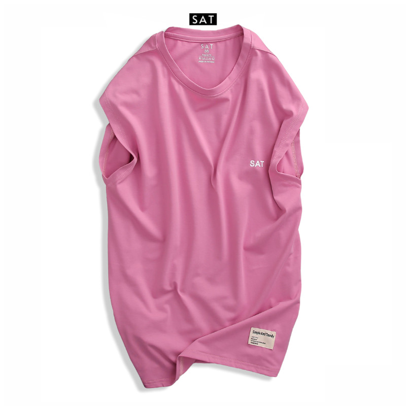 [HCM]Áo Tank Top Trơn SAT Đen Cao Cấp - SAT