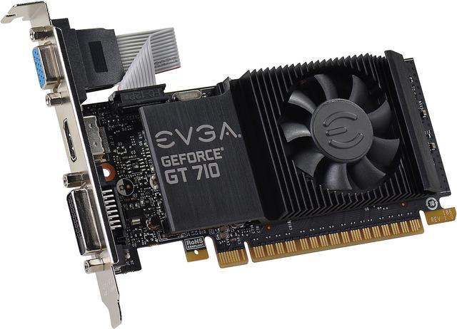 EVGA 01G-P3-3711-KR Nvidia GeForce GT 710 1GB GDDR5 64-Bit VGA Video ...