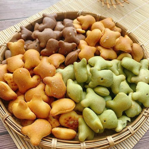 1 Kg Bánh gấu nhân kem mix 3 vị - đồ ăn vặt - bách hóa online uy tín