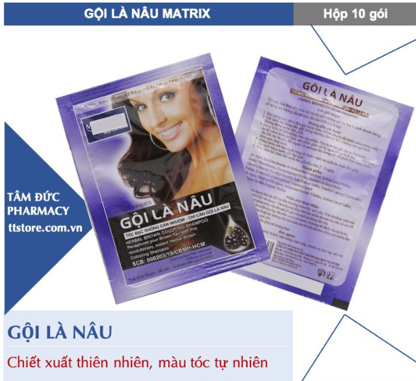 Dầu Gội Nhuộm Tóc Gội Là Nâu Matrix