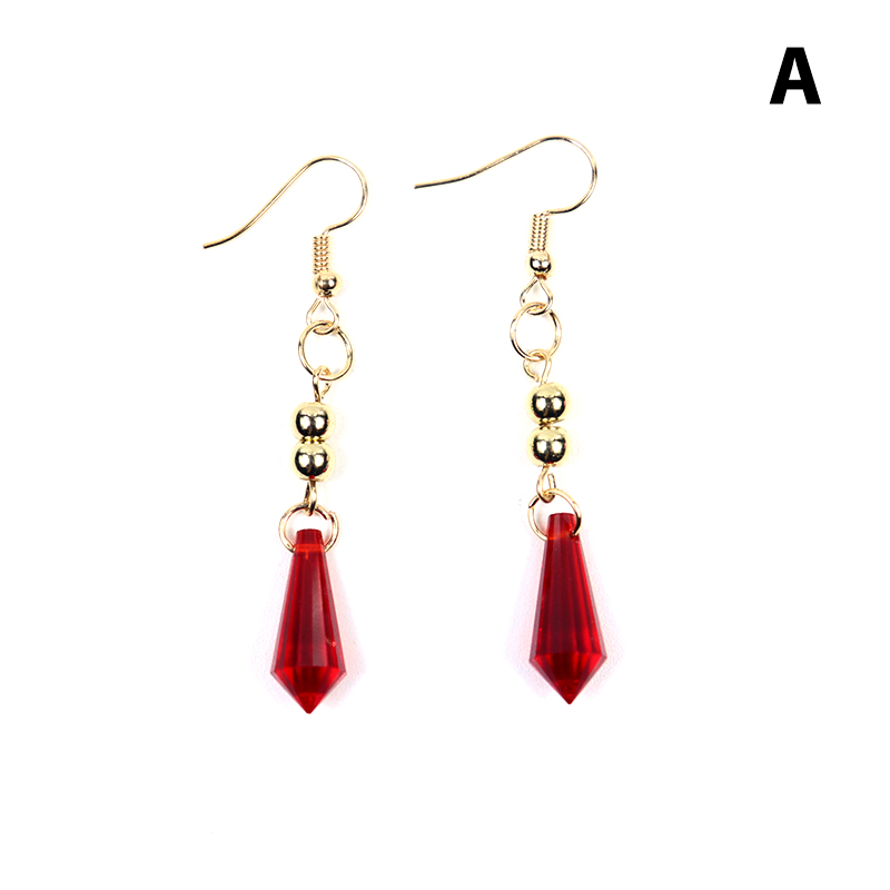 1Pair Genshin Impact Tartaglia Earrings Anime Jewelry Cosplay Childe Earring Men Women Trendy Accessories Gift YUEYING. 