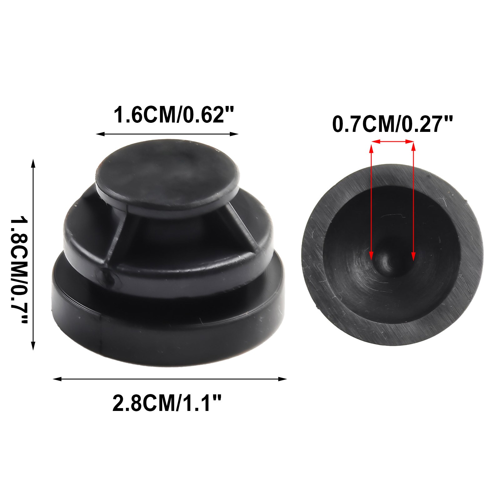 【Overauto】 Rubber Mounts Car Engine 4Pcs Black Bush Buffer P30110238 Brand New High Quality