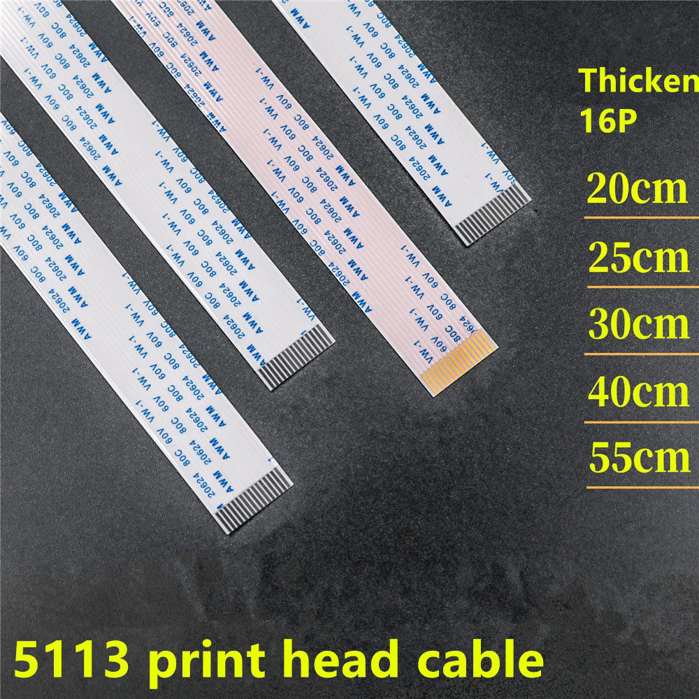 4pcs pictorial máy epson 5113 đầu in cáp dữ liệu 16p phẳng cáp cho sinh thái dung môi máy in 5113 đầu cáp
